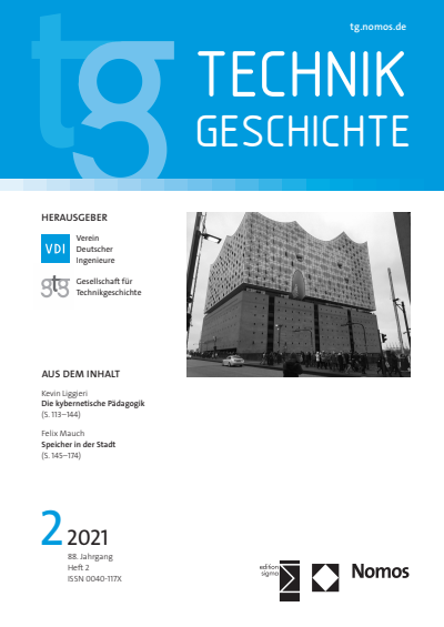 Cover of Volume: TG Technikgeschichte Volume 88 (2021), Edition 2