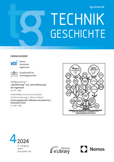 Cover of Volume: TG Technikgeschichte Volume 91 (2024), Edition 4