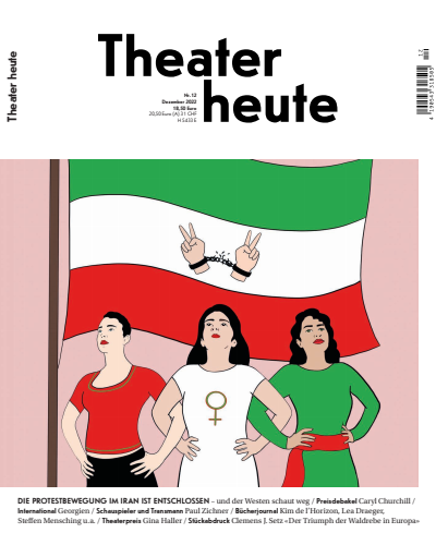 Cover der Ausgabe: Theater heute Jahrgang 63 (2022), Heft 12