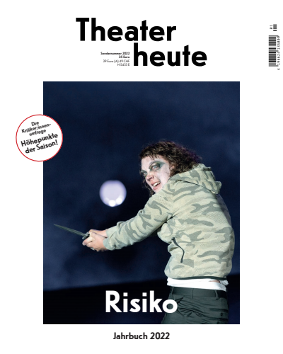 Cover der Ausgabe: Theater heute Jahrgang 63 (2022), Heft Jahrbuch