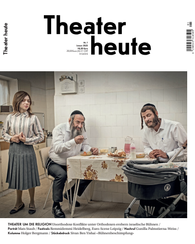 Cover der Ausgabe: Theater heute Jahrgang 64 (2023), Heft 1
