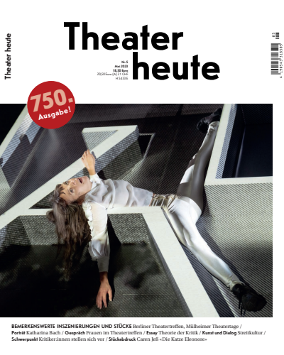 Cover der Ausgabe: Theater heute Jahrgang 64 (2023), Heft 5