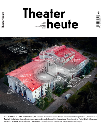 Cover der Ausgabe: Theater heute Jahrgang 64 (2023), Heft 6