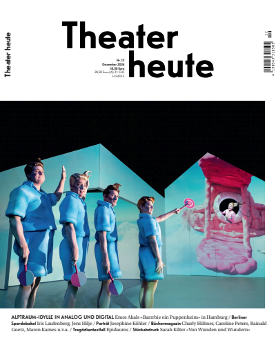 Cover der Ausgabe: Theater heute Jahrgang 65 (2024), Heft 12