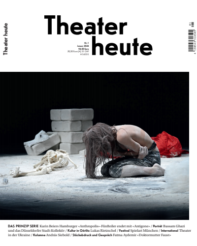 Cover der Ausgabe: Theater heute Jahrgang 65 (2024), Heft 1