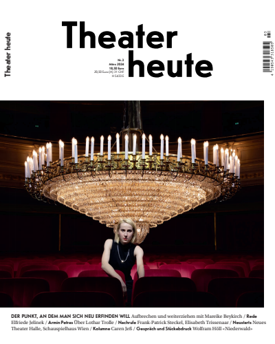 Cover der Ausgabe: Theater heute Jahrgang 65 (2024), Heft 3