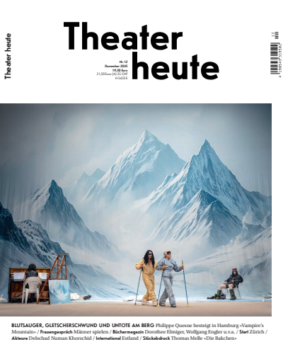 Cover of Volume: Theater heute Volume 66 (2025), Edition 12