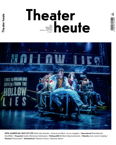 Cover der Ausgabe: Theater heute Jahrgang 66 (2025), Heft 1