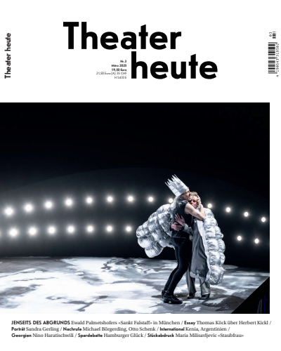 Cover der Ausgabe: Theater heute Jahrgang 66 (2025), Heft 3