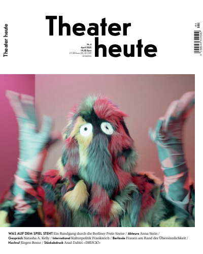 Cover der Ausgabe: Theater heute Jahrgang 66 (2025), Heft 4