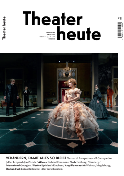 Cover der Ausgabe: Theater heute Jahrgang 67 (2026), Heft 1
