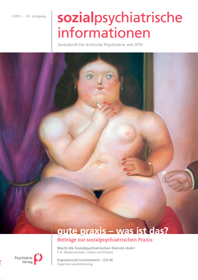 Cover of Volume: Sozialpsychiatrische Informationen Volume 41 (2011), Edition 1