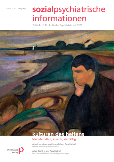 Cover of Volume: Sozialpsychiatrische Informationen Volume 42 (2012), Edition 1