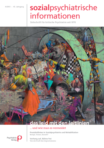Cover of Volume: Sozialpsychiatrische Informationen Volume 43 (2013), Edition 4