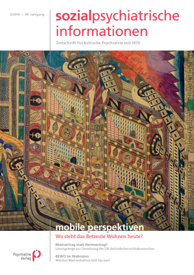 Cover of Volume: Sozialpsychiatrische Informationen Volume 44 (2014), Edition 3