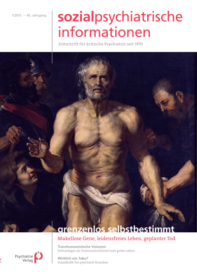 Cover of Volume: Sozialpsychiatrische Informationen Volume 45 (2015), Edition 1