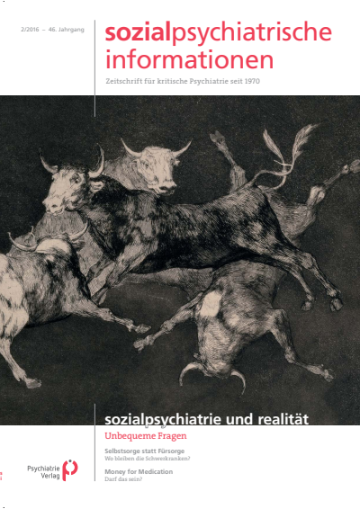 Cover of Volume: Sozialpsychiatrische Informationen Volume 46 (2016), Edition 2