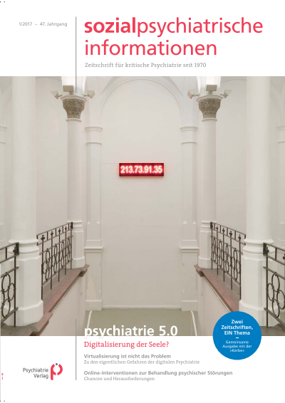 Cover of Volume: Sozialpsychiatrische Informationen Volume 47 (2017), Edition 1