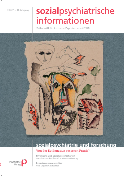 Cover of Volume: Sozialpsychiatrische Informationen Volume 47 (2017), Edition 2