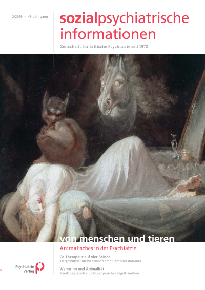 Cover of Volume: Sozialpsychiatrische Informationen Volume 49 (2019), Edition 2