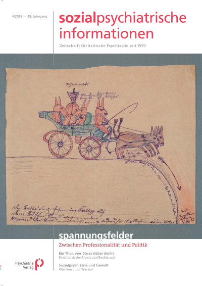 Cover of Volume: Sozialpsychiatrische Informationen Volume 49 (2019), Edition 4
