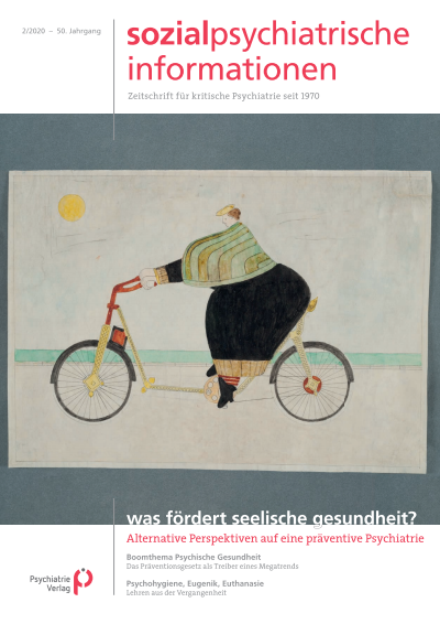 Cover of Volume: Sozialpsychiatrische Informationen Volume 50 (2020), Edition 2