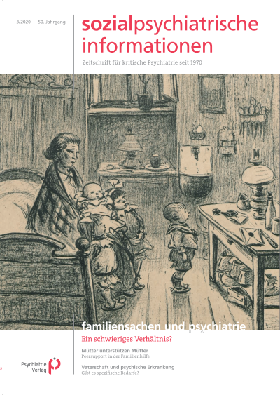 Cover of Volume: Sozialpsychiatrische Informationen Volume 50 (2020), Edition 3