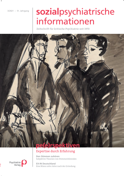 Cover of Volume: Sozialpsychiatrische Informationen Volume 51 (2021), Edition 3