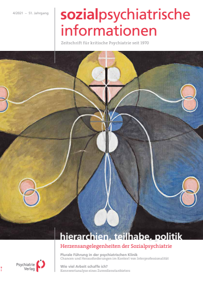 Cover of Volume: Sozialpsychiatrische Informationen Volume 51 (2021), Edition 4