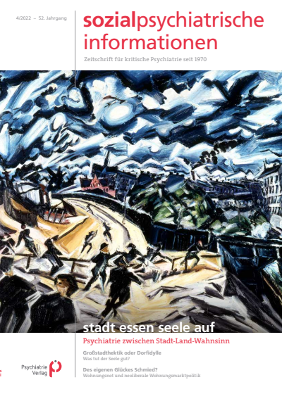 Cover of Volume: Sozialpsychiatrische Informationen Volume 52 (2022), Edition 4