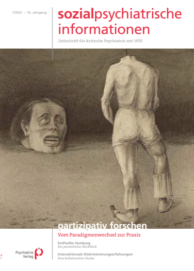Cover der Ausgabe: Sozialpsychiatrische Informationen Jahrgang 53 (2023), Heft 1