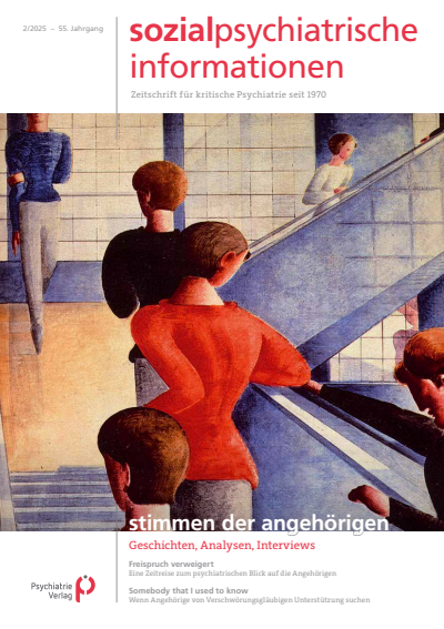 Cover of Volume: Sozialpsychiatrische Informationen Volume 55 (2025), Edition 2