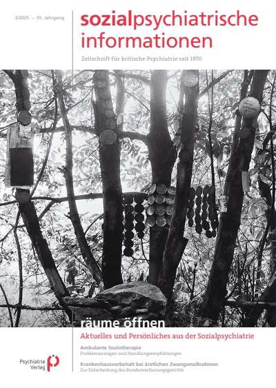 Cover of Volume: Sozialpsychiatrische Informationen Volume 55 (2025), Edition 3
