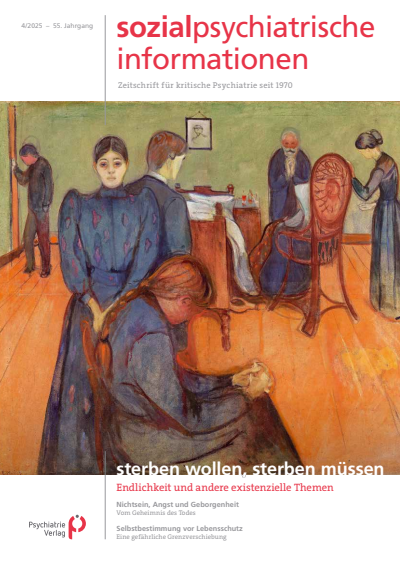 Cover of Volume: Sozialpsychiatrische Informationen Volume 55 (2025), Edition 4