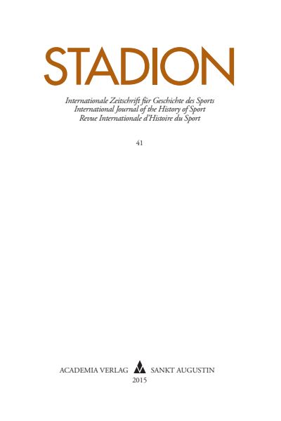 Cover of Volume: STADION Volume 41 (2015), Edition 1