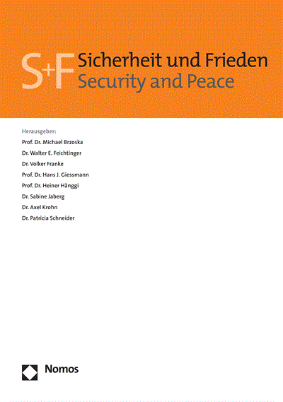 Cover of Volume: S&F Sicherheit und Frieden Volume 20 (2002), Edition 2