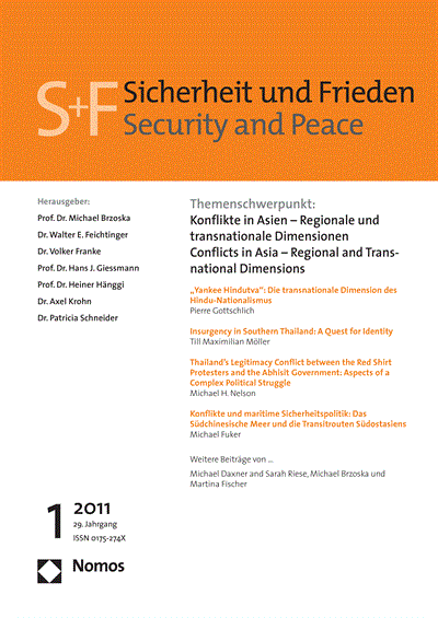 Cover of Volume: S&F Sicherheit und Frieden Volume 29 (2011), Edition 1