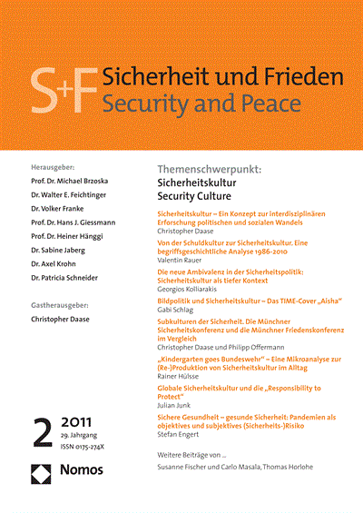 Cover of Volume: S&F Sicherheit und Frieden Volume 29 (2011), Edition 2