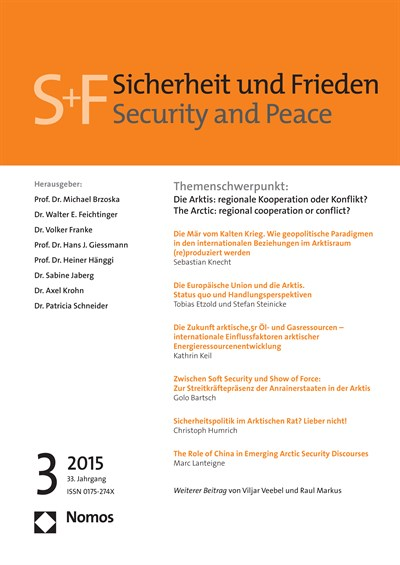 Cover of Volume: S&F Sicherheit und Frieden Volume 33 (2015), Edition 3