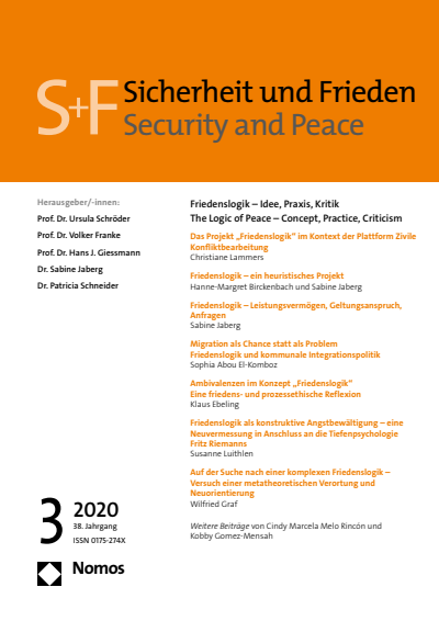 Cover of Volume: S&F Sicherheit und Frieden Volume 38 (2020), Edition 3