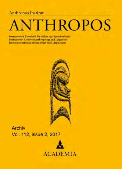 Cover of Volume: Anthropos Volume 112 (2017), Edition 2