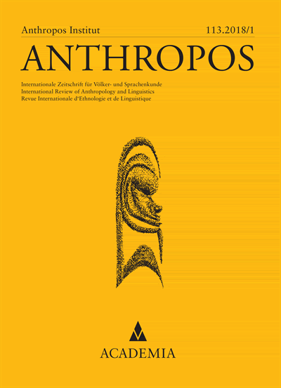 Cover of Volume: Anthropos Volume 113 (2018), Edition 1