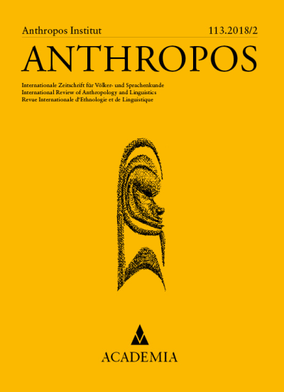Cover of Volume: Anthropos Volume 113 (2018), Edition 2