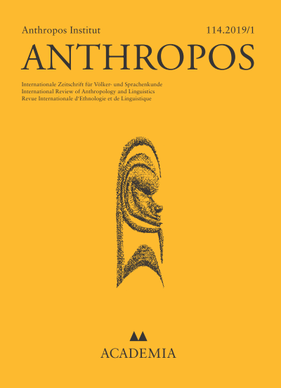 Cover of Volume: Anthropos Volume 114 (2019), Edition 1