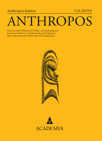 Cover of Volume: Anthropos Volume 114 (2019), Edition 2