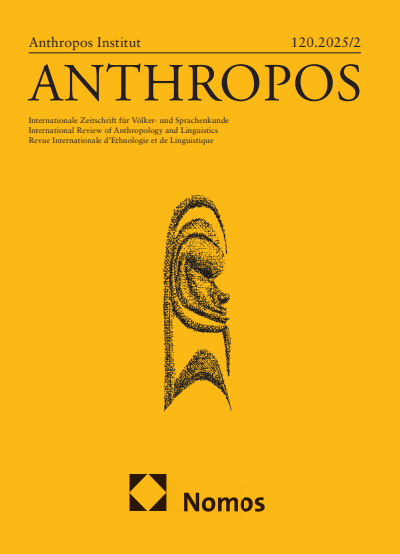 Cover der Ausgabe: Anthropos Jahrgang 120 (2025), Heft 2