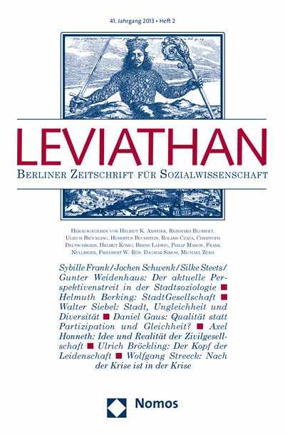 Cover of Volume: Leviathan Volume 41 (2013), Edition 2