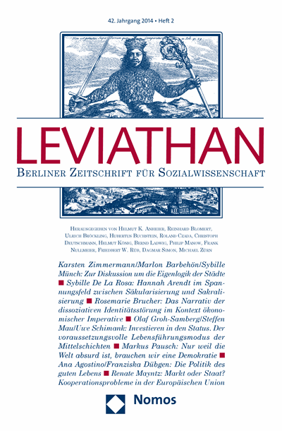 Cover of Volume: Leviathan Volume 42 (2014), Edition 2