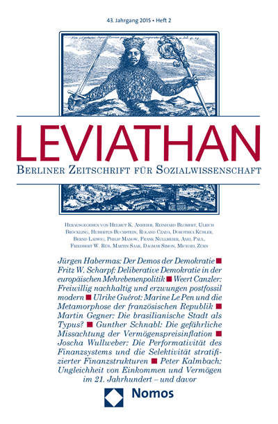 Cover of Volume: Leviathan Volume 43 (2015), Edition 2