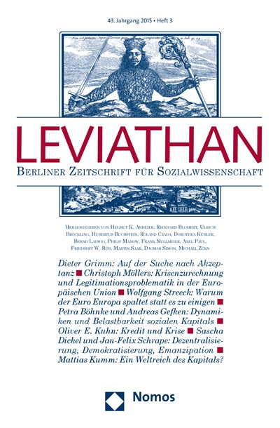 Cover of Volume: Leviathan Volume 43 (2015), Edition 3